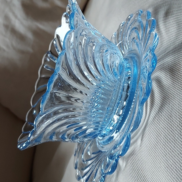 💙Cambridge ice Moonlight Blue Caprice bowl underplate art deco mayonnaise bowl - Picture 14 of 17